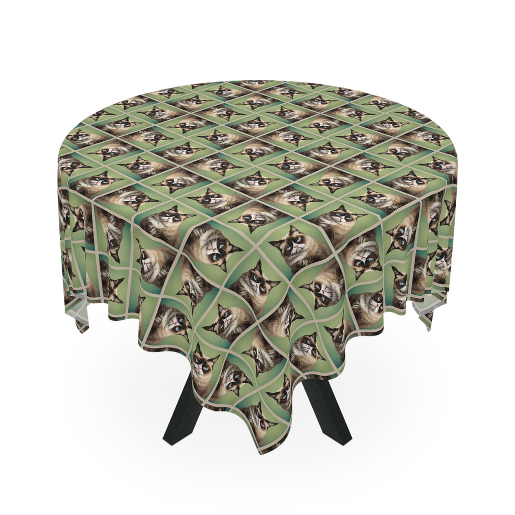 Whimsical Cat Tablecloth - Perfect for Pet Lovers | Unique Dining Decor - Decor, Dining, Table Decor - EpiAl's Shop