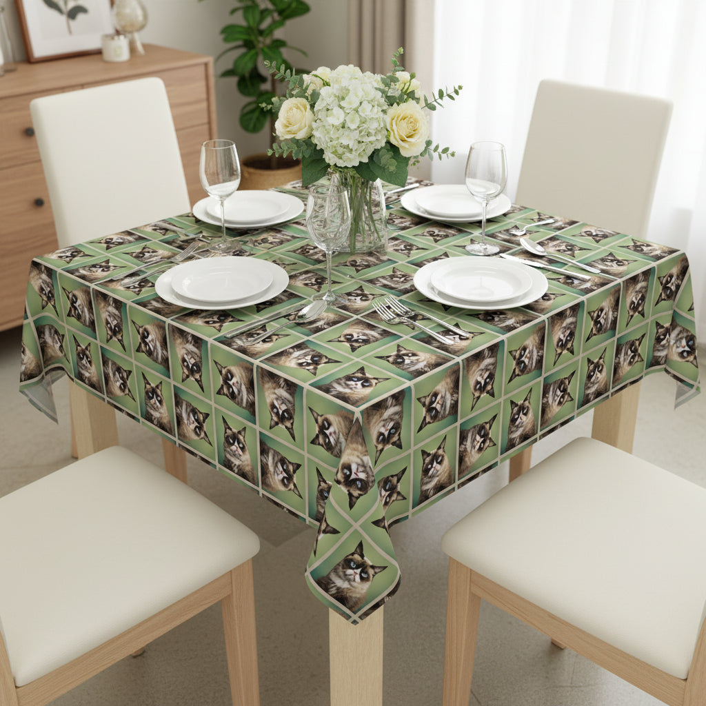 Whimsical Cat Tablecloth - Perfect for Pet Lovers | Unique Dining Decor - Decor, Dining, Table Decor - EpiAl's Shop