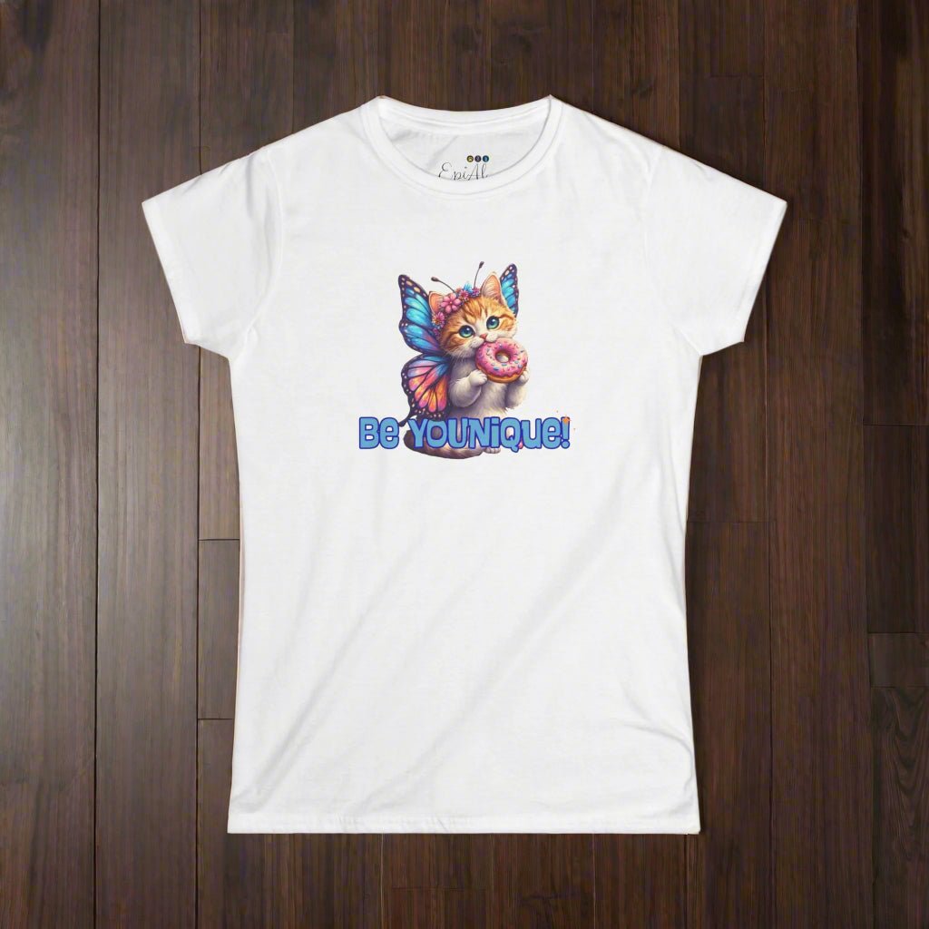 Whimsical Cat Tee: Be You - Nique, Fun Gift for Cat Lovers - Clothing, T-shirts - EpiAl's Shop