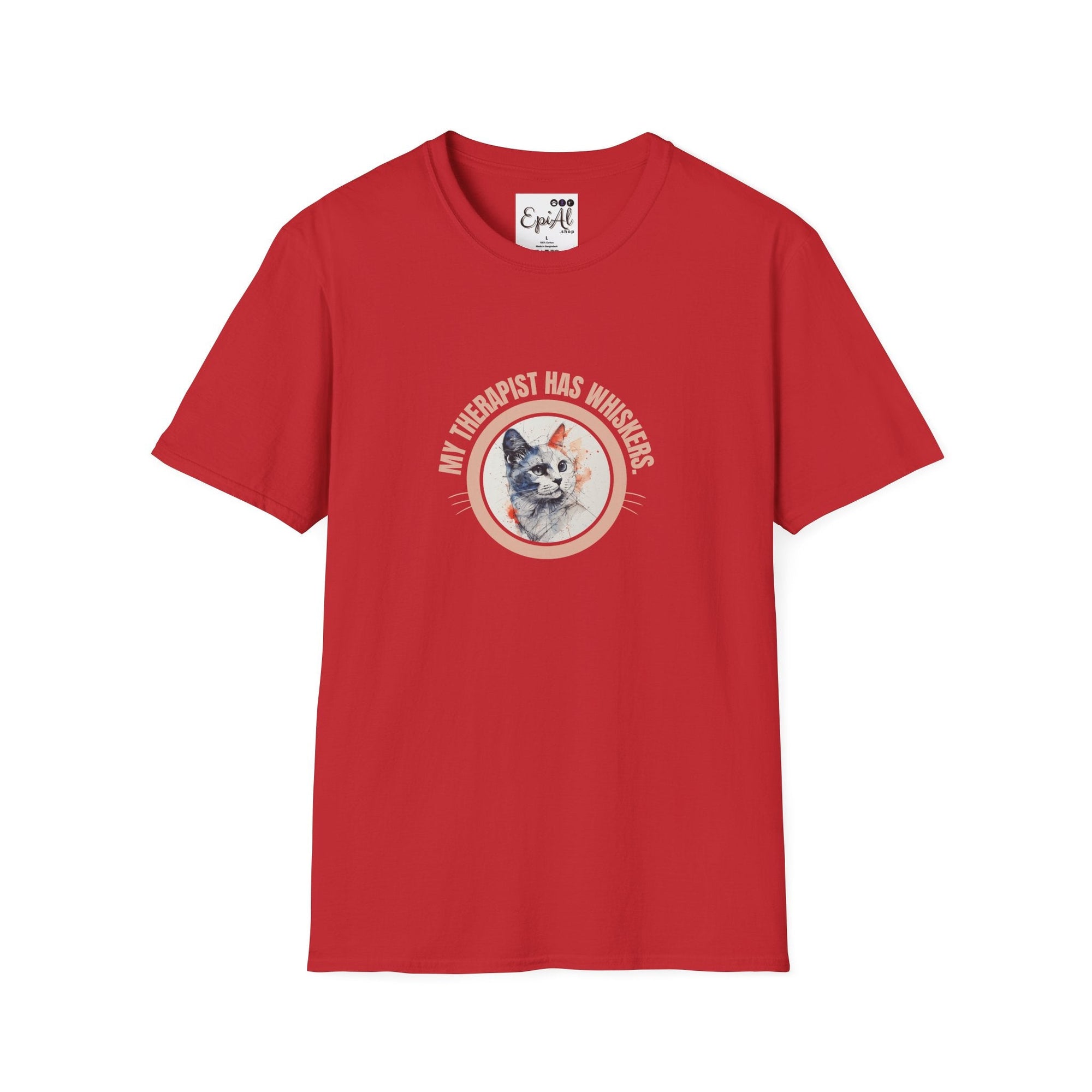 Whimsical Cat Therapy T-Shirt | Cute Pet Lover Tee - Clothing, T-shirts - EpiAl's Shop