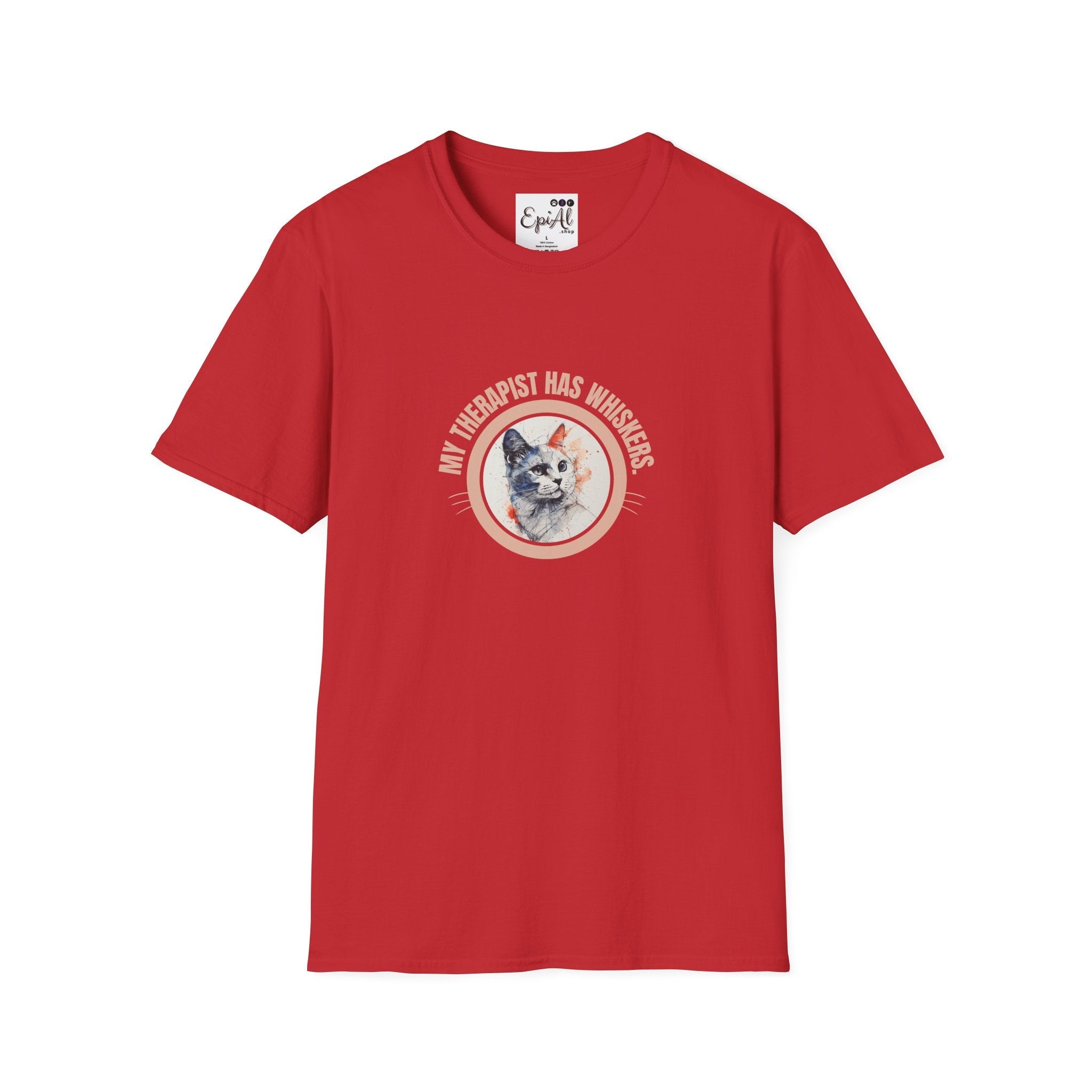 Whimsical Cat Therapy T-Shirt | Cute Pet Lover Tee - Clothing, T-shirts - EpiAl's Shop