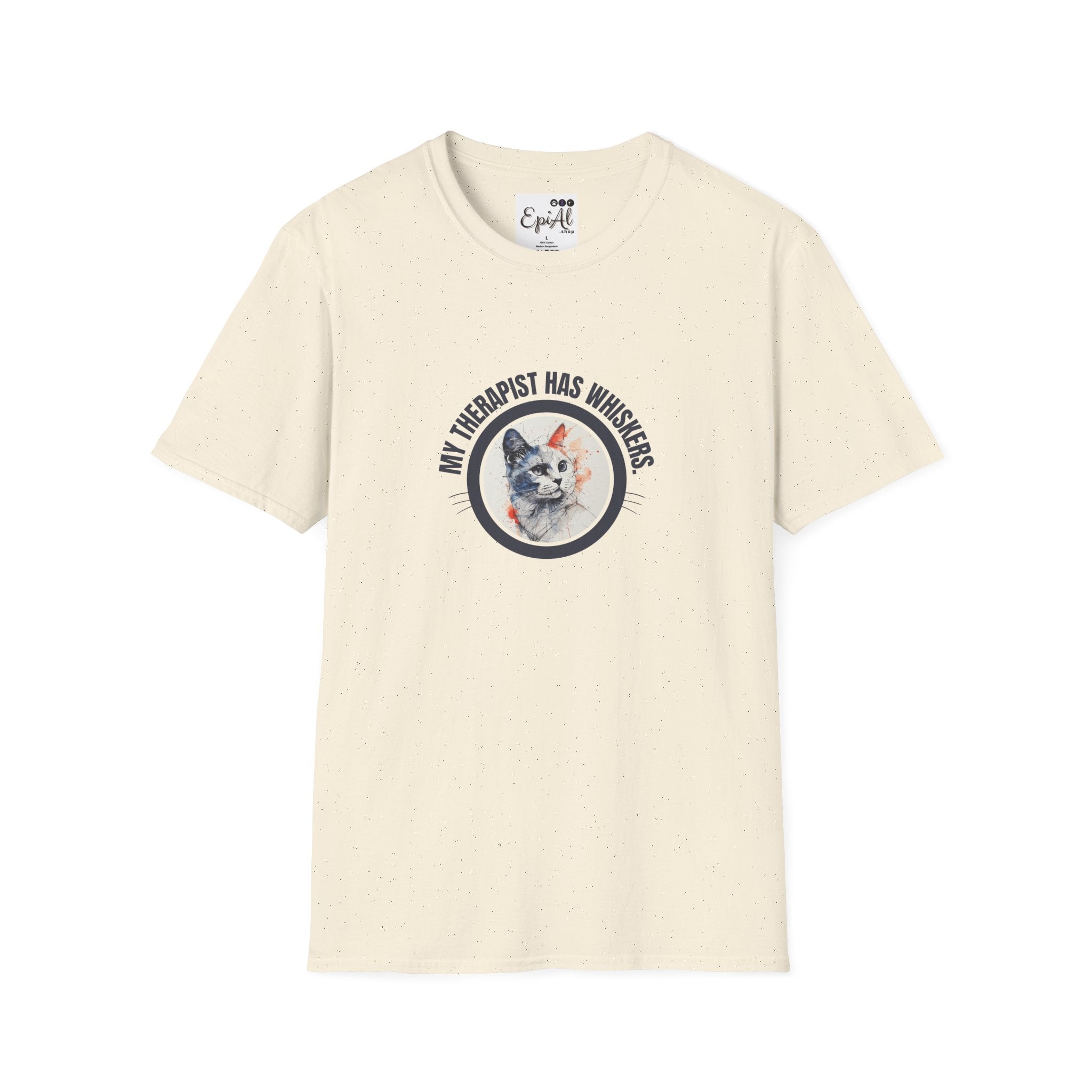 Whimsical Cat Therapy T-Shirt | Cute Pet Lover Tee - Clothing, T-shirts - EpiAl's Shop