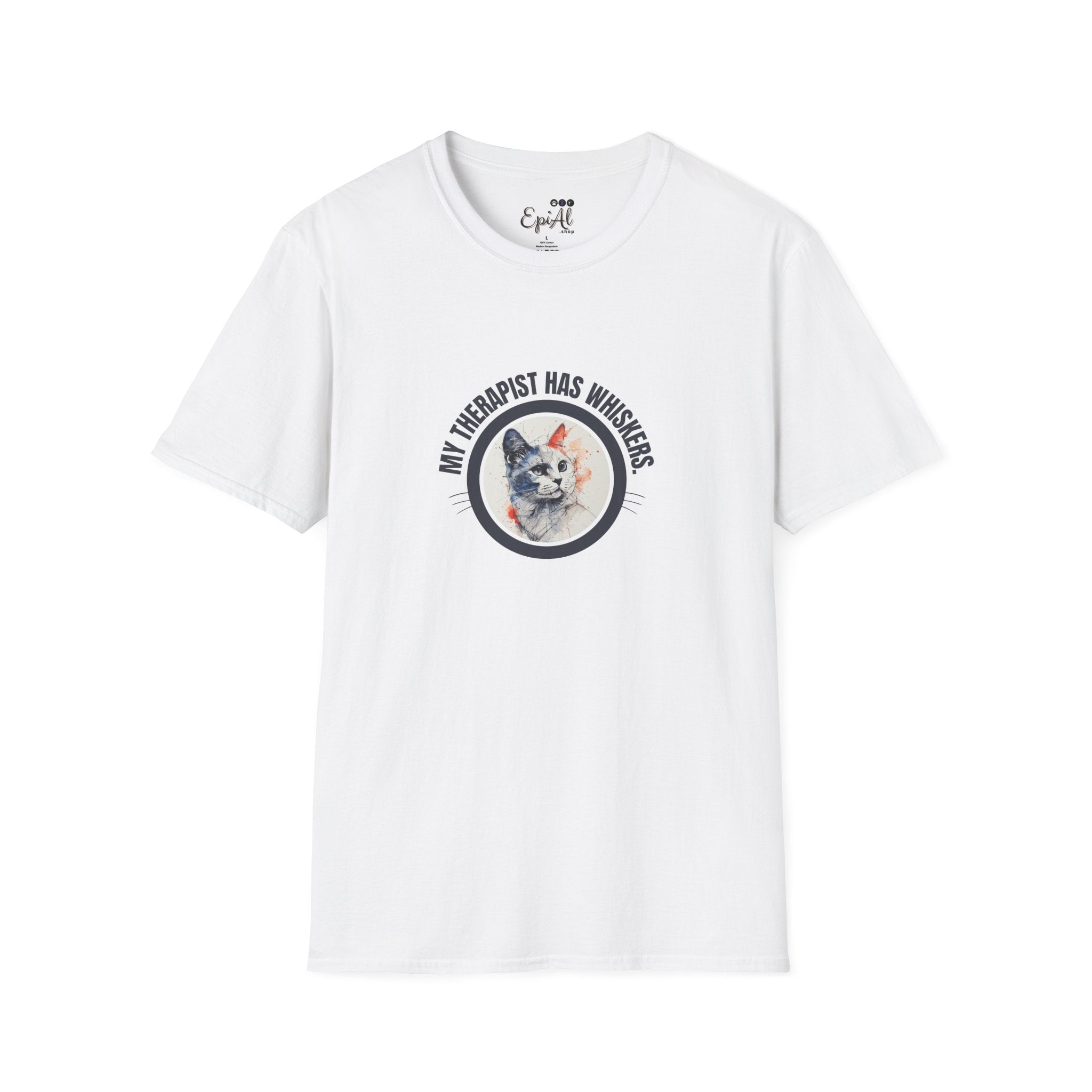 Whimsical Cat Therapy T-Shirt | Cute Pet Lover Tee - Clothing, T-shirts - EpiAl's Shop