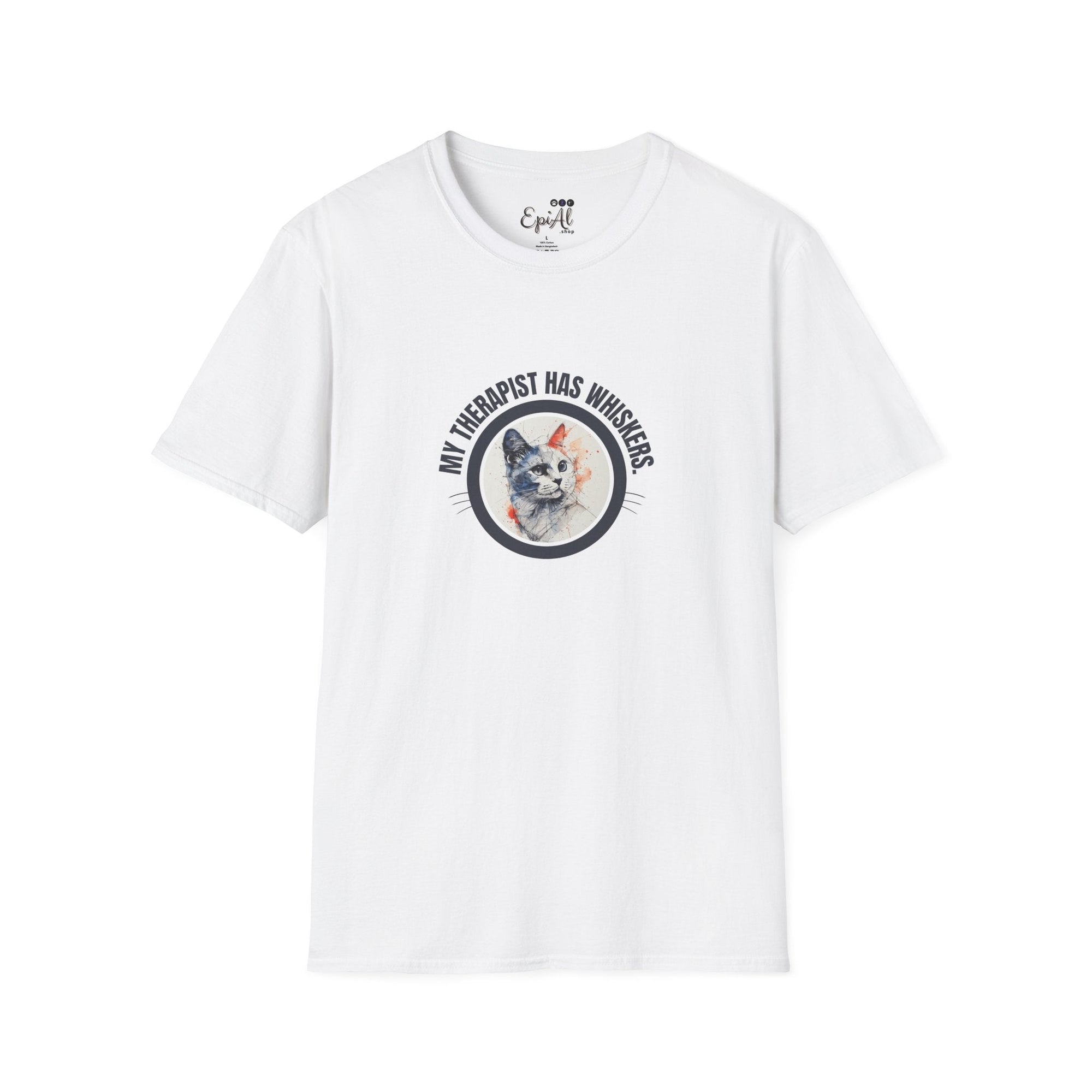 Whimsical Cat Therapy T-Shirt | Cute Pet Lover Tee - Clothing, T-shirts - EpiAl's Shop