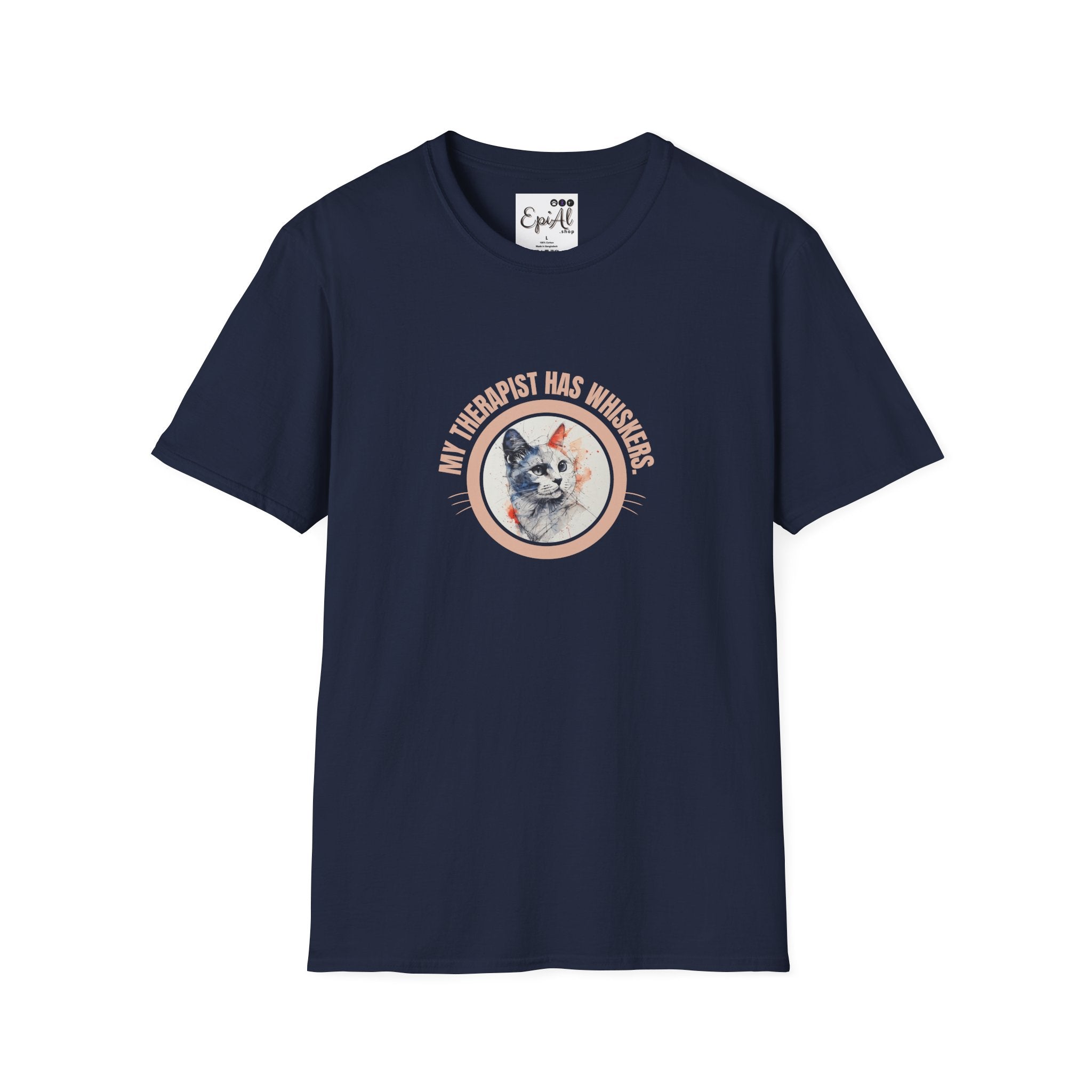 Whimsical Cat Therapy T-Shirt | Cute Pet Lover Tee - Clothing, T-shirts - EpiAl's Shop