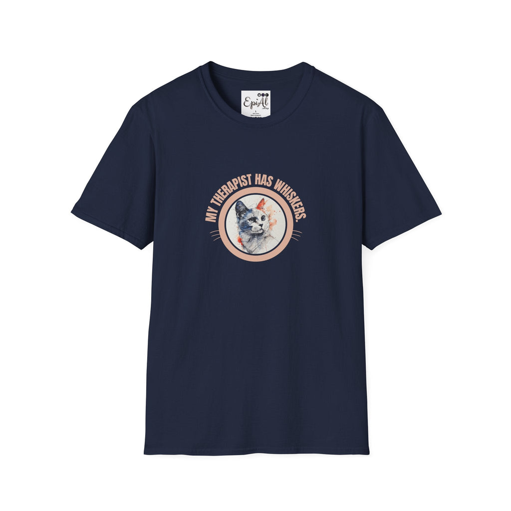 Whimsical Cat Therapy T-Shirt | Cute Pet Lover Tee - Clothing, T-shirts - EpiAl's Shop