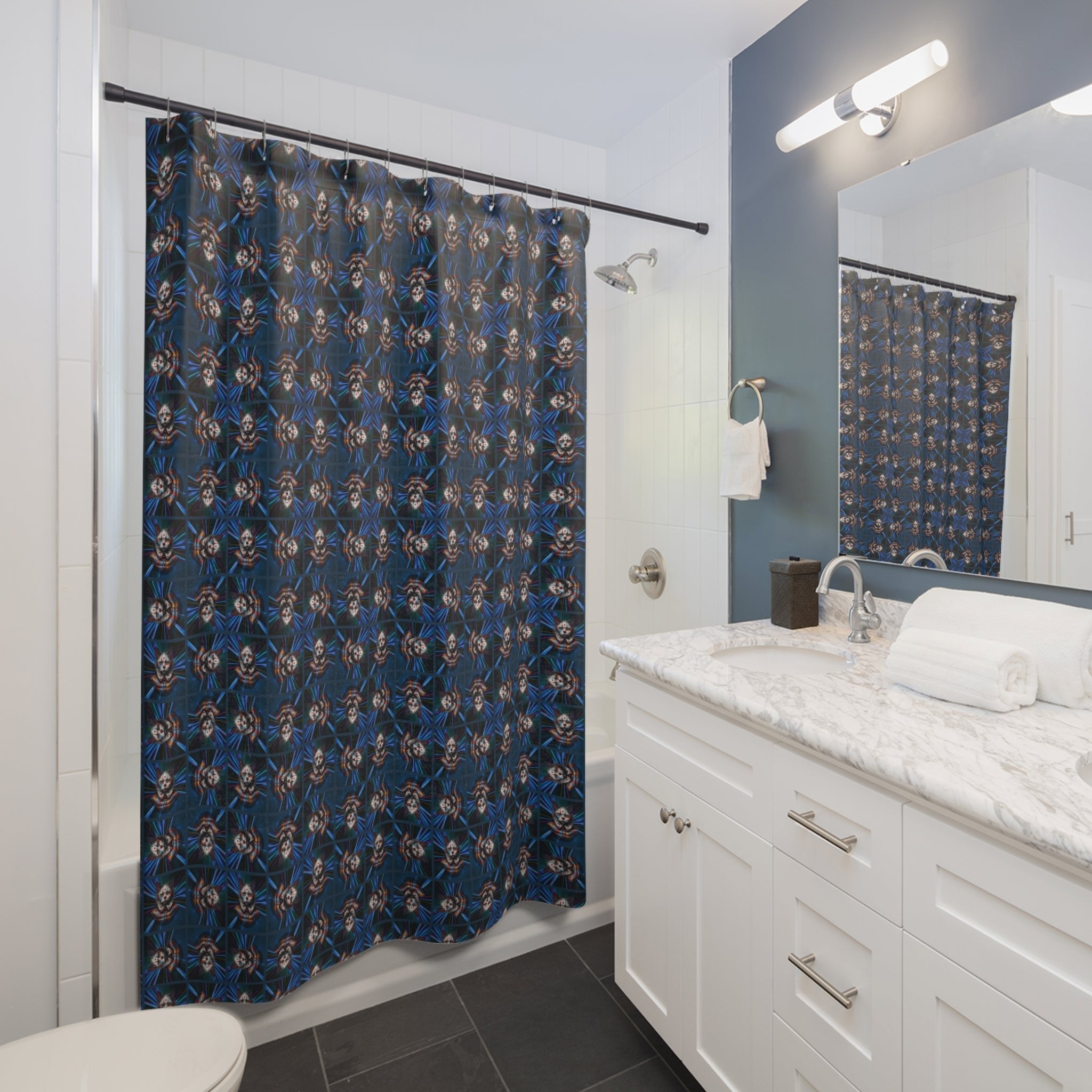 Whimsical Clown Cat Shower Curtains - Decor, Bathroom, Shower Curtains - EpiAl's Shop
