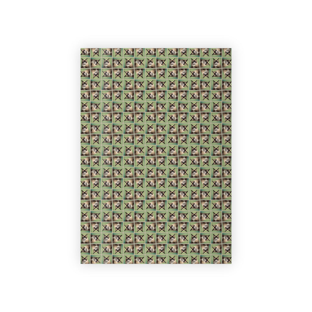 Whimsical Irritable Cat Gift Wrapping Paper Roll - Perfect for Animal Lovers - Paper Products, Gift Wrapping Paper - EpiAl's Shop