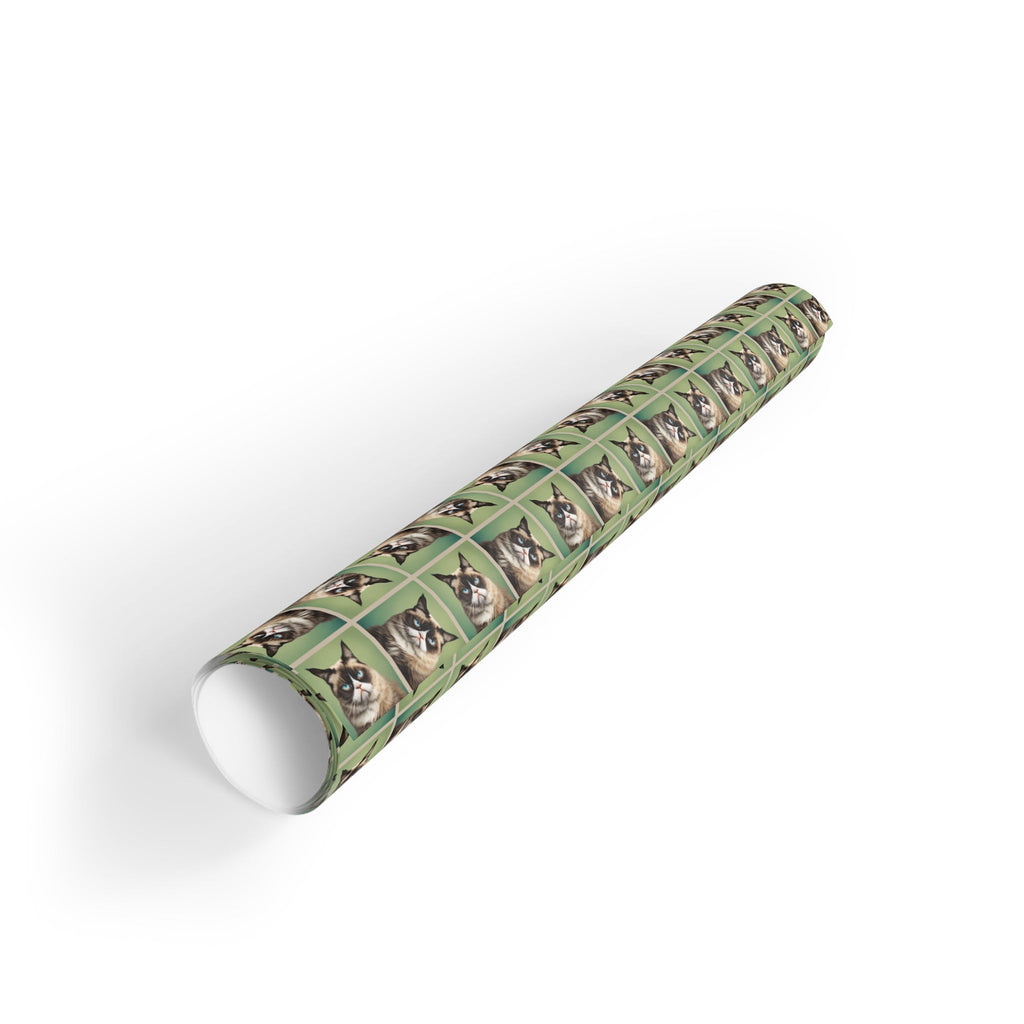 Whimsical Irritable Cat Gift Wrapping Paper Roll - Perfect for Animal Lovers - Paper Products, Gift Wrapping Paper - EpiAl's Shop