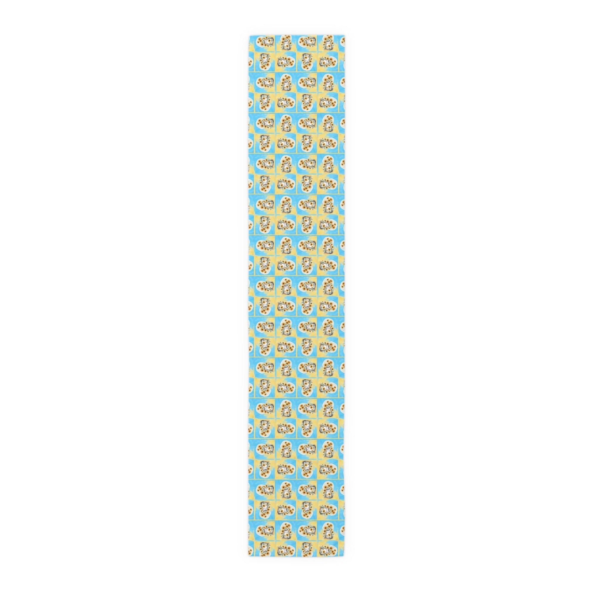 Whimsical Sunflower Kitty Table Runner - Decor, Dining, Table Decor - EpiAl's Shop
