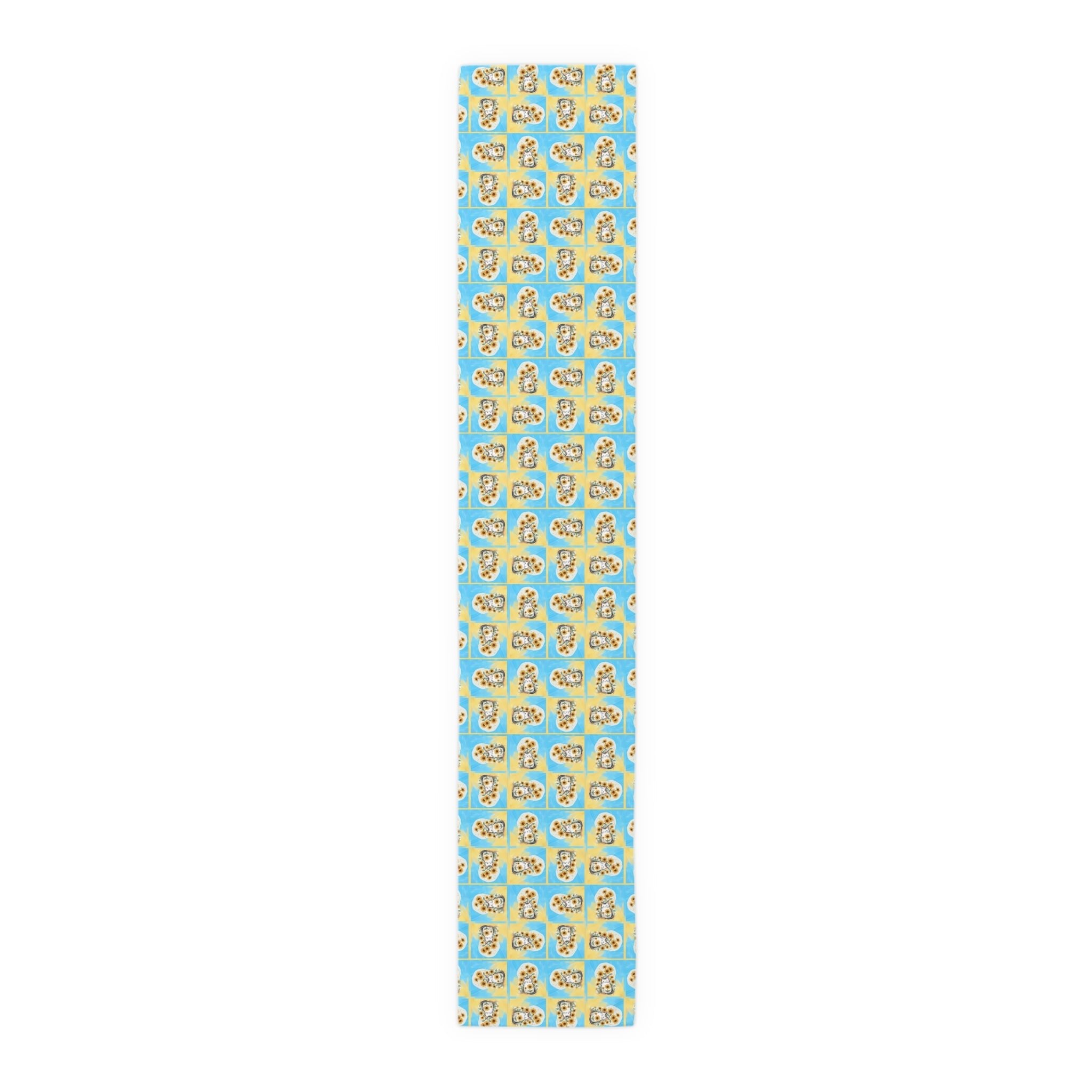 Whimsical Sunflower Kitty Table Runner - Decor, Dining, Table Decor - EpiAl's Shop