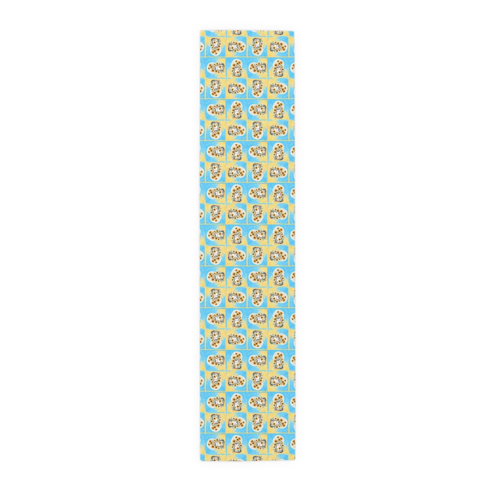 Whimsical Sunflower Kitty Table Runner - Decor, Dining, Table Decor - EpiAl's Shop