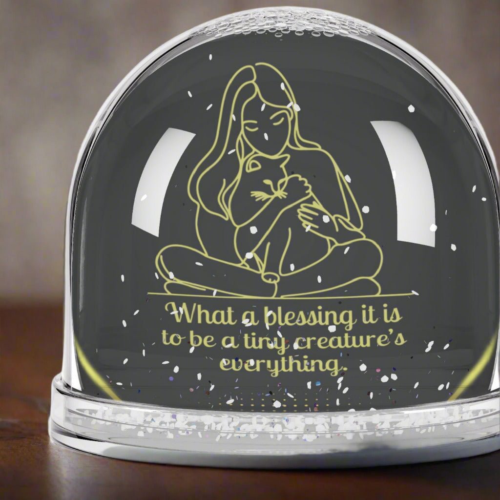 Whimsical Tiny Creature Glitter Snow Globe - Collectibles, Snow Globes - EpiAl's Shop