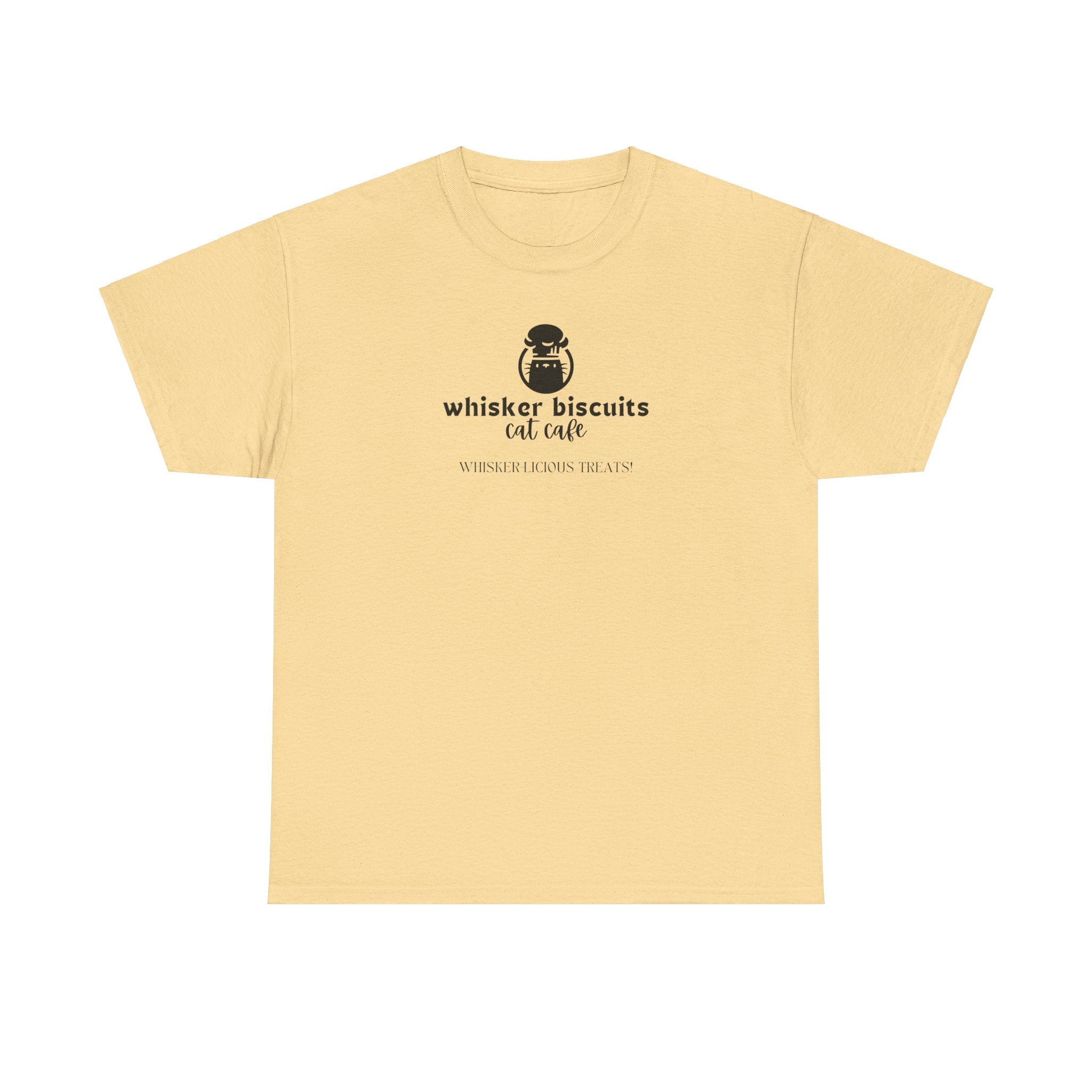 Whisker Biscuits Cat Cafe Unisex Heavy Cotton Tee - T-Shirt - EpiAl's Shop