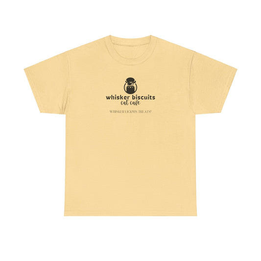 Whisker Biscuits Cat Cafe Unisex Heavy Cotton Tee - T-Shirt - EpiAl's Shop