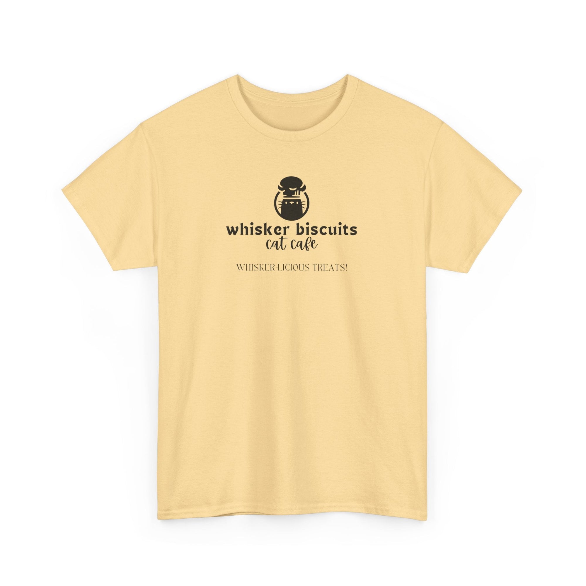 Whisker Biscuits Cat Cafe Unisex Heavy Cotton Tee - T-Shirt - EpiAl's Shop