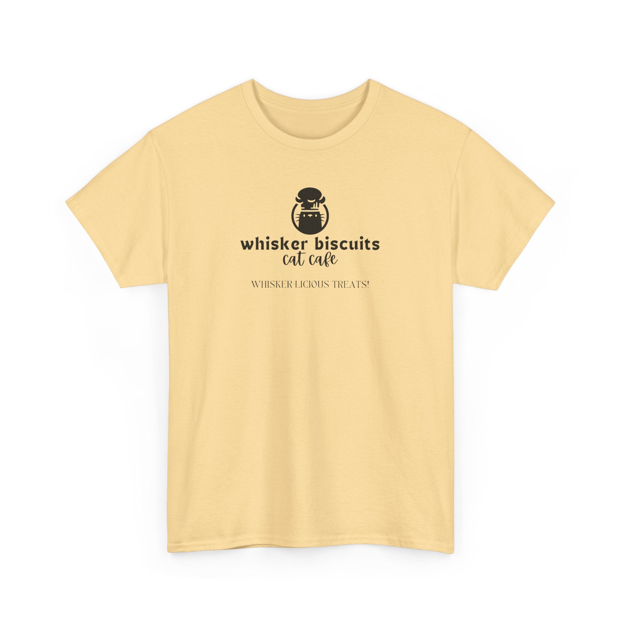 Whisker Biscuits Cat Cafe Unisex Heavy Cotton Tee - T-Shirt - EpiAl's Shop