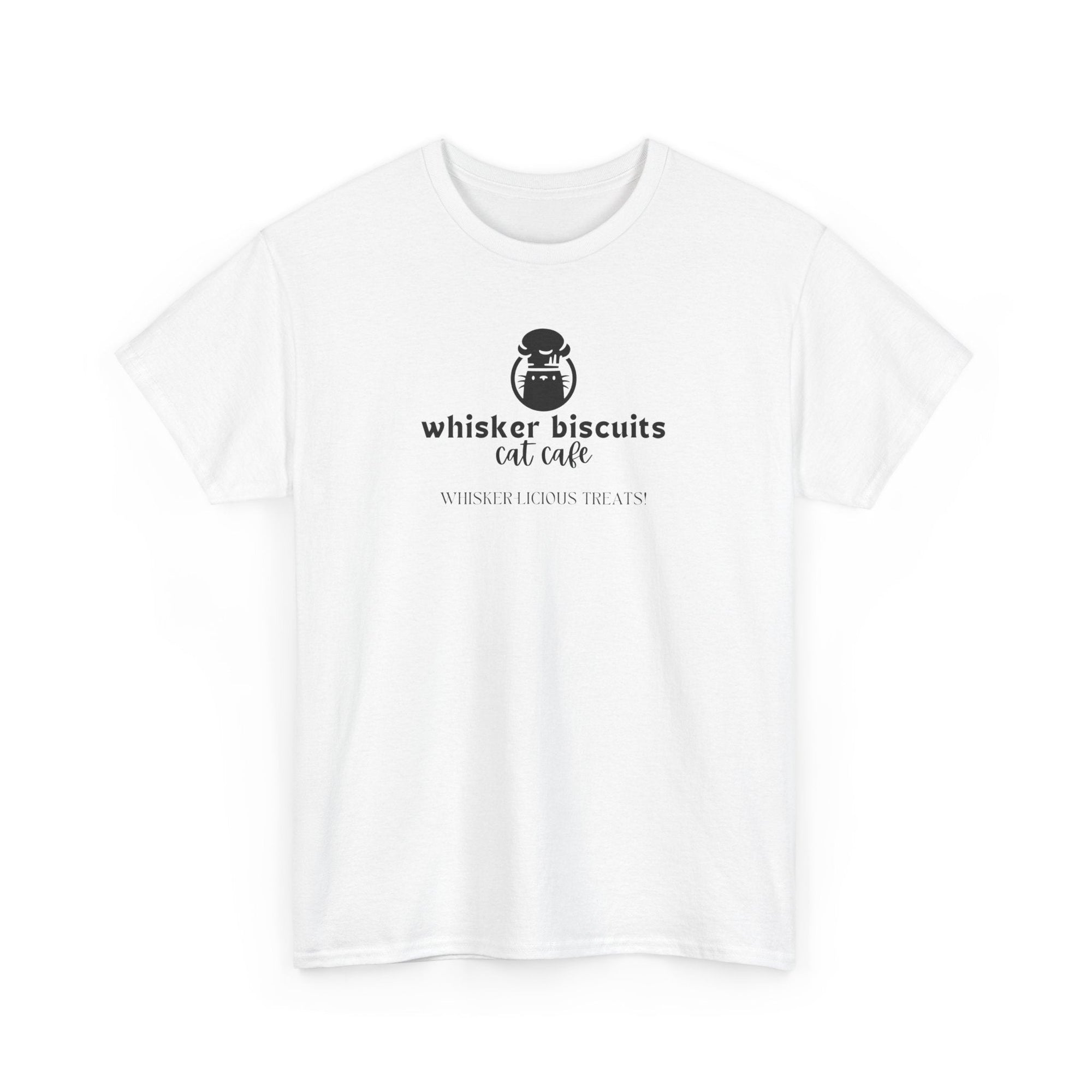 Whisker Biscuits Cat Cafe Unisex Heavy Cotton Tee - T-Shirt - EpiAl's Shop