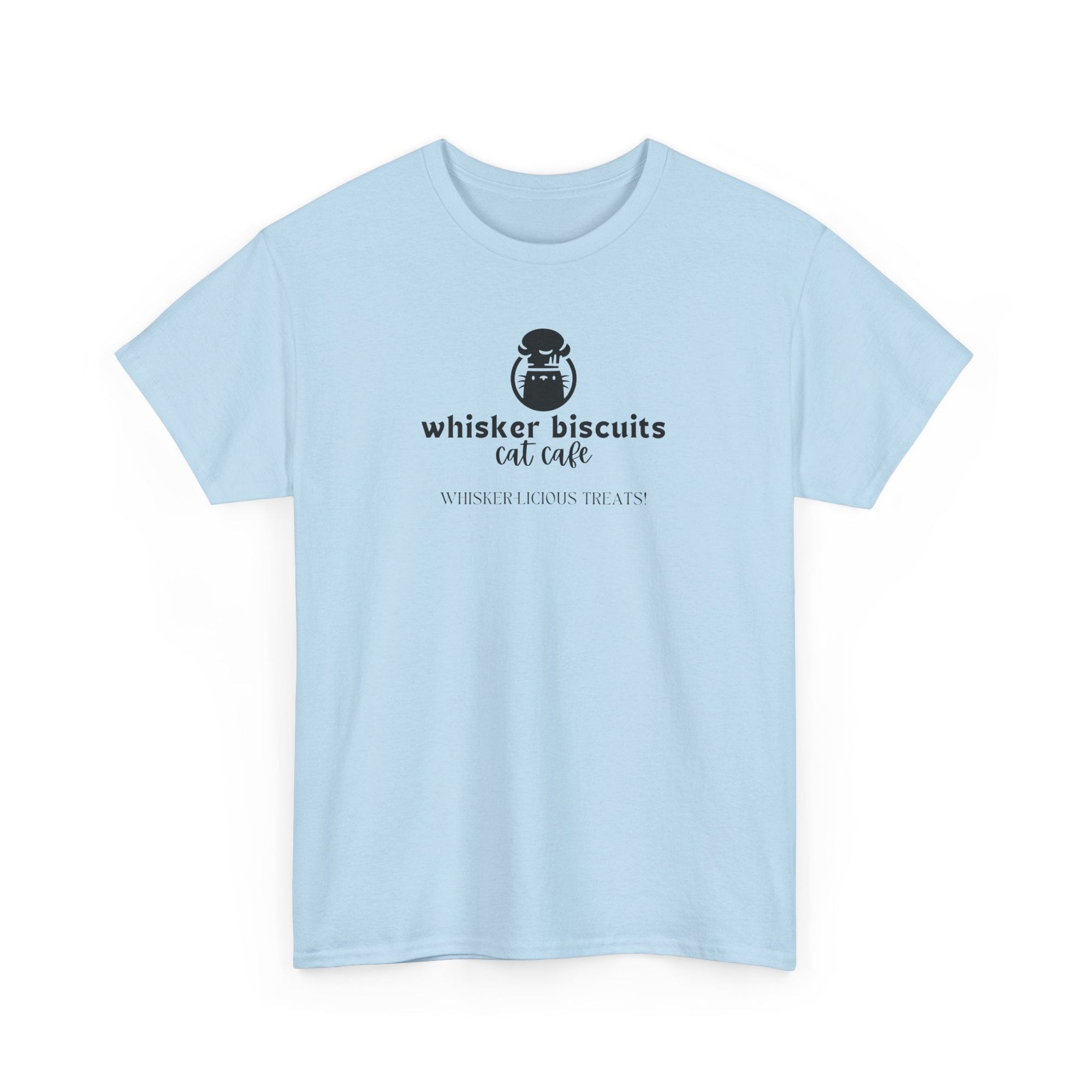 Whisker Biscuits Cat Cafe Unisex Heavy Cotton Tee - T-Shirt - EpiAl's Shop