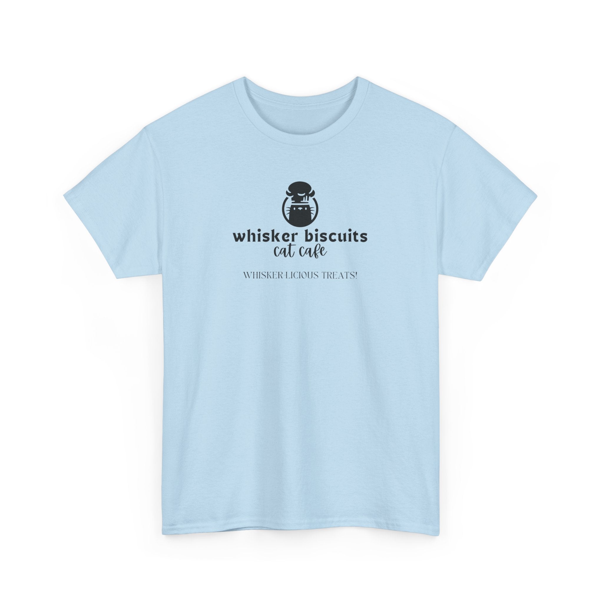 Whisker Biscuits Cat Cafe Unisex Heavy Cotton Tee - T-Shirt - EpiAl's Shop