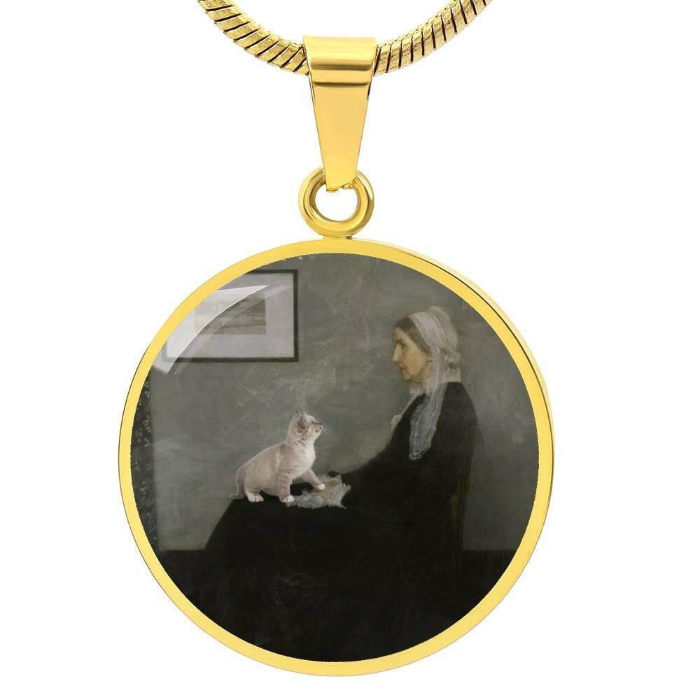 Whistler's Mother's Cat Necklace - EpiAl's Shop
