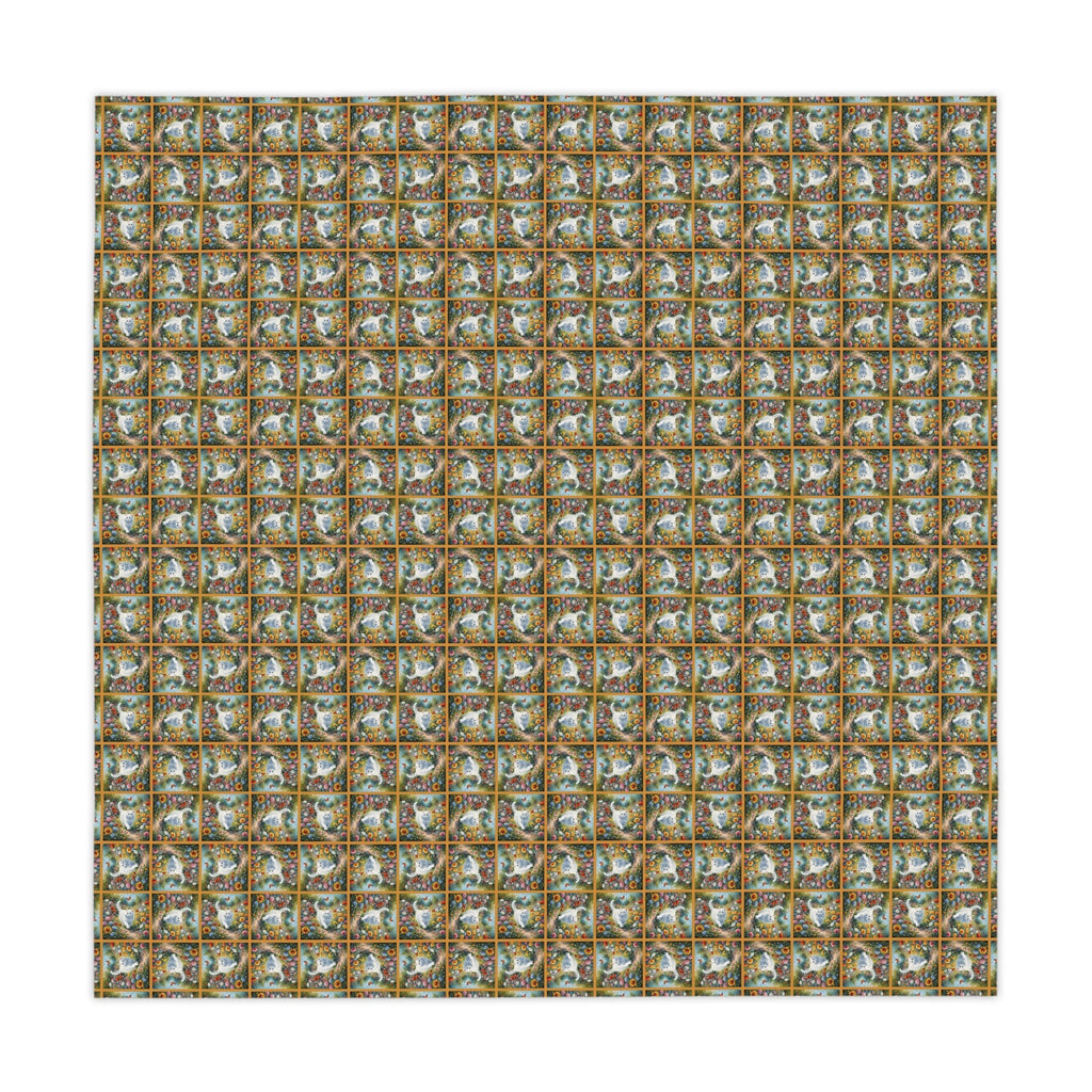 White Spring Kitties Tablecloth - Decor, Dining, Table Decor - EpiAl's Shop