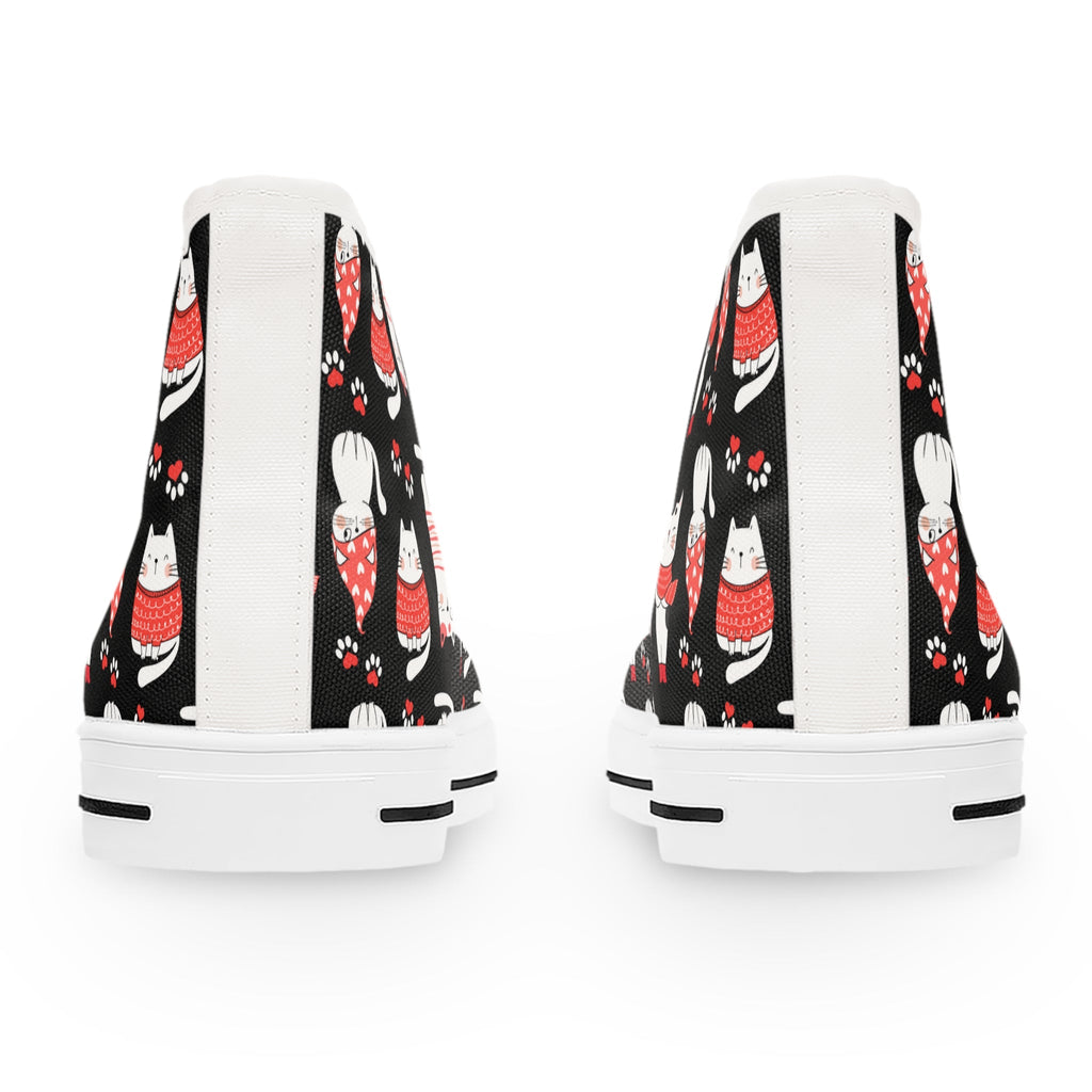 Winter Cats Women's High Top Sneakers - Shoes & Sneakers - EpiAl's Shop