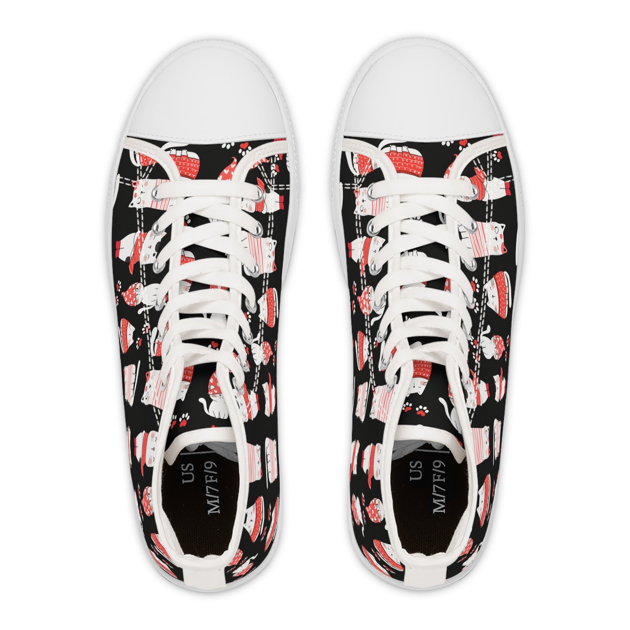 Winter Cats Women's High Top Sneakers - Shoes & Sneakers - EpiAl's Shop