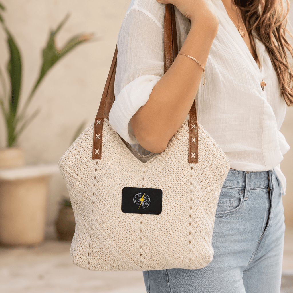 Wired Different Brain & Bolt Straw Shoulder Bag - Bags, Shoulder - EpiAl's Shop