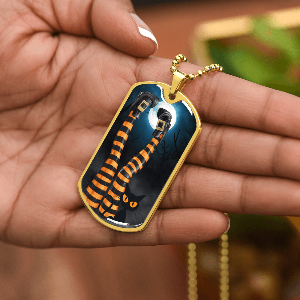 Witchy Cat Lady Legs Necklace - Jewelry, Necklaces - EpiAl's Shop