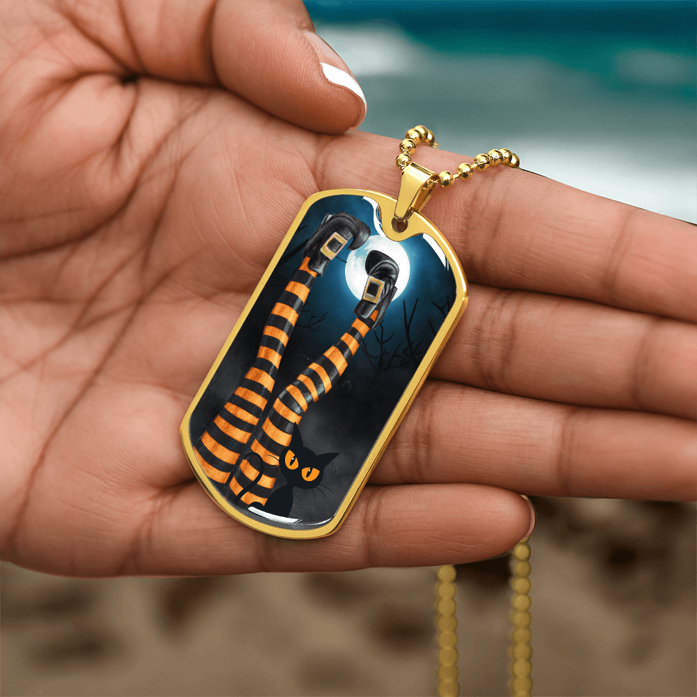 Witchy Cat Lady Legs Necklace - Jewelry, Necklaces - EpiAl's Shop