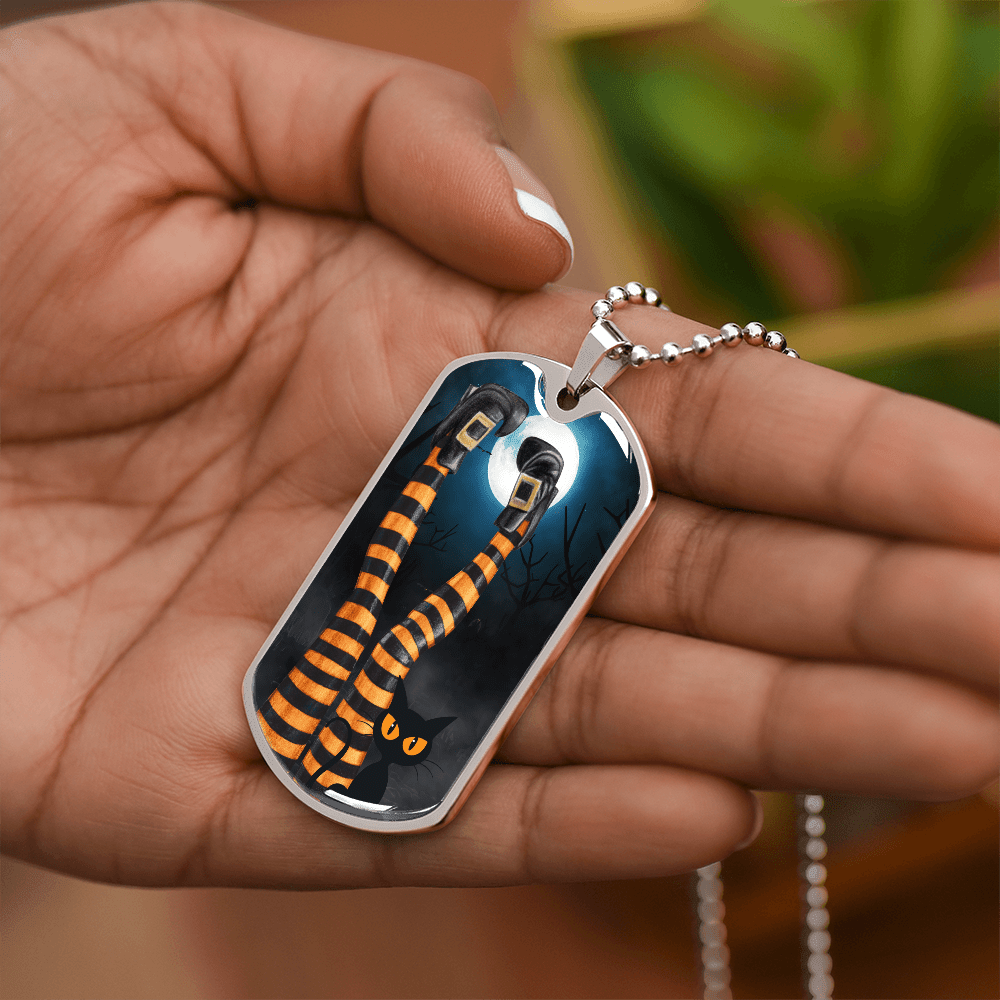 Witchy Cat Lady Legs Necklace - Jewelry, Necklaces - EpiAl's Shop