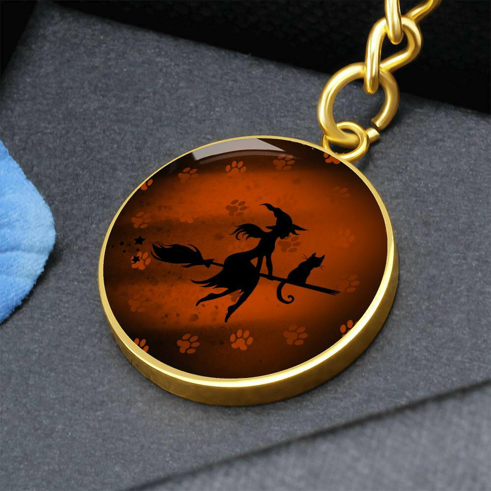 Witchy Kitty Keychain - EpiAl's Shop