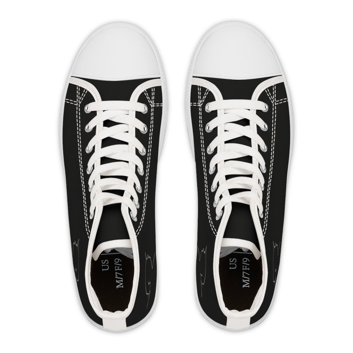 Women’s Black High-Top Sneakers – Political Parody Statement Shoes - Shoes, Sneakers - EpiAl's Shop