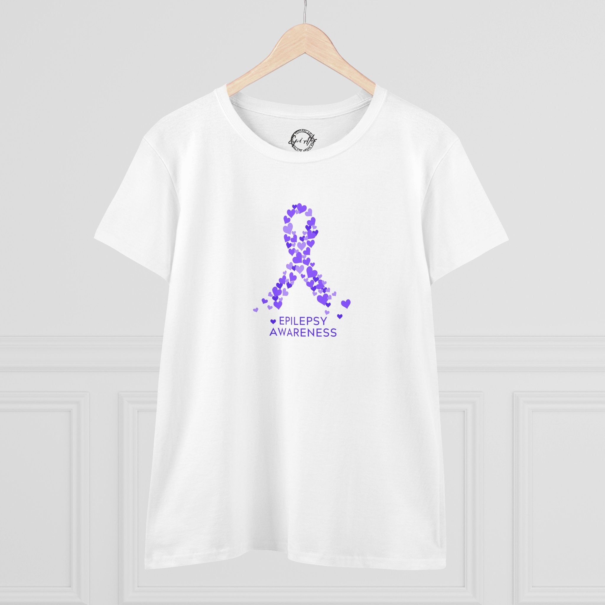 Women's Epilepsy Awareness Tee, Purple Ribbon Shirt - Clothing, T-shirts - EpiAl's Shop