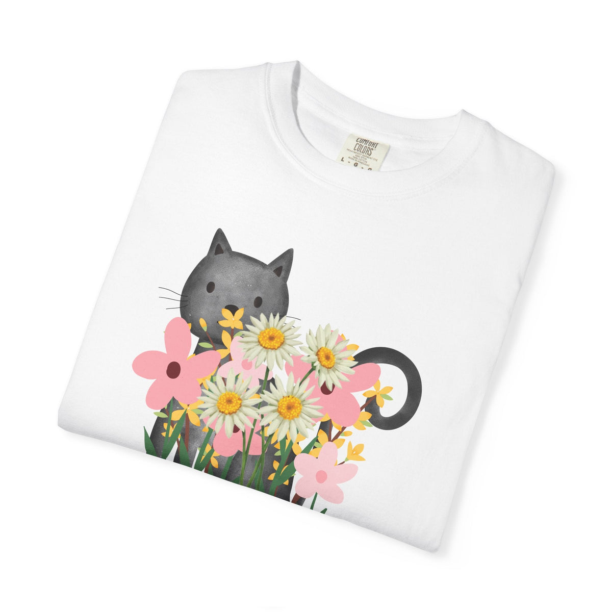 Women’s Floral Cat T-Shirt - Clothing, Women, T-Shirts - EpiAl's Shop