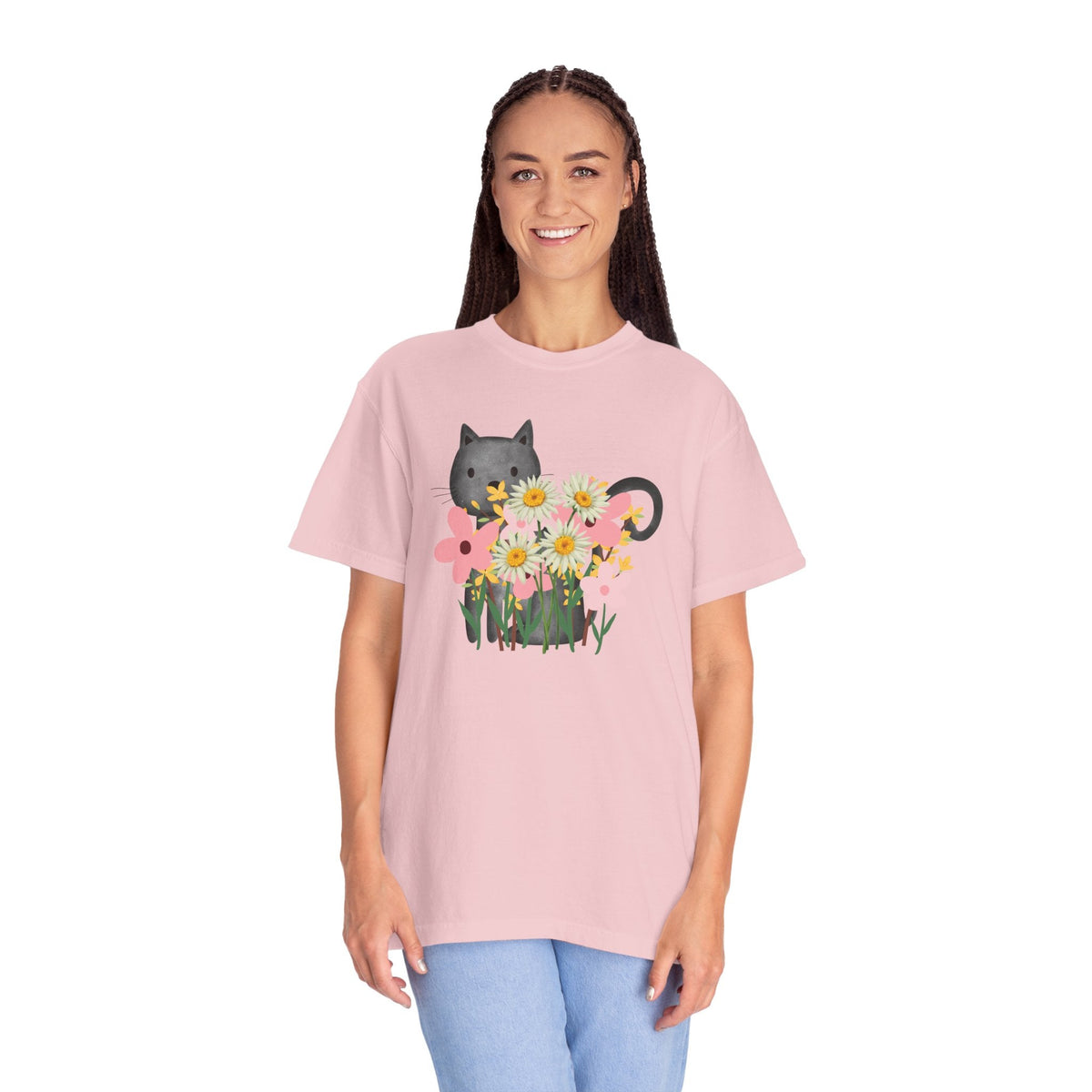 Women’s Floral Cat T-Shirt - Clothing, Women, T-Shirts - EpiAl's Shop