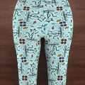 Women’s Happy Cat Pattern Casual Leggings - Clothing, Pants & Leggings - EpiAl's Shop