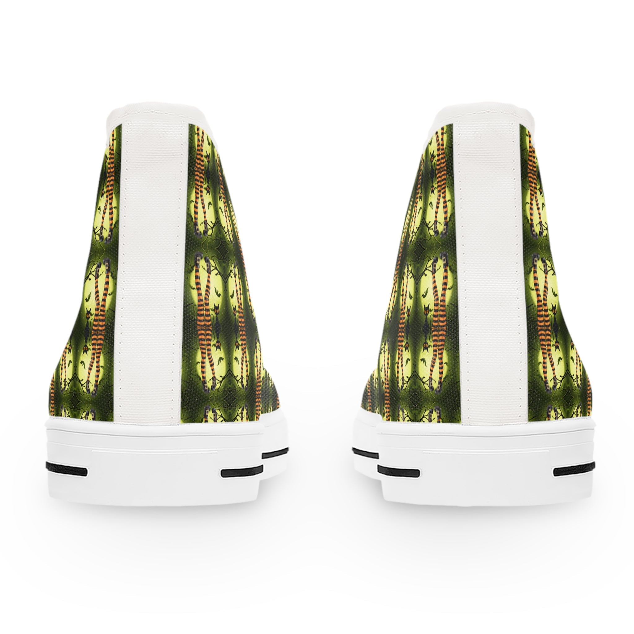 Women’s High Top Sneakers with Halloween Cat Lady Design - Shoes & Sneakers - EpiAl's Shop