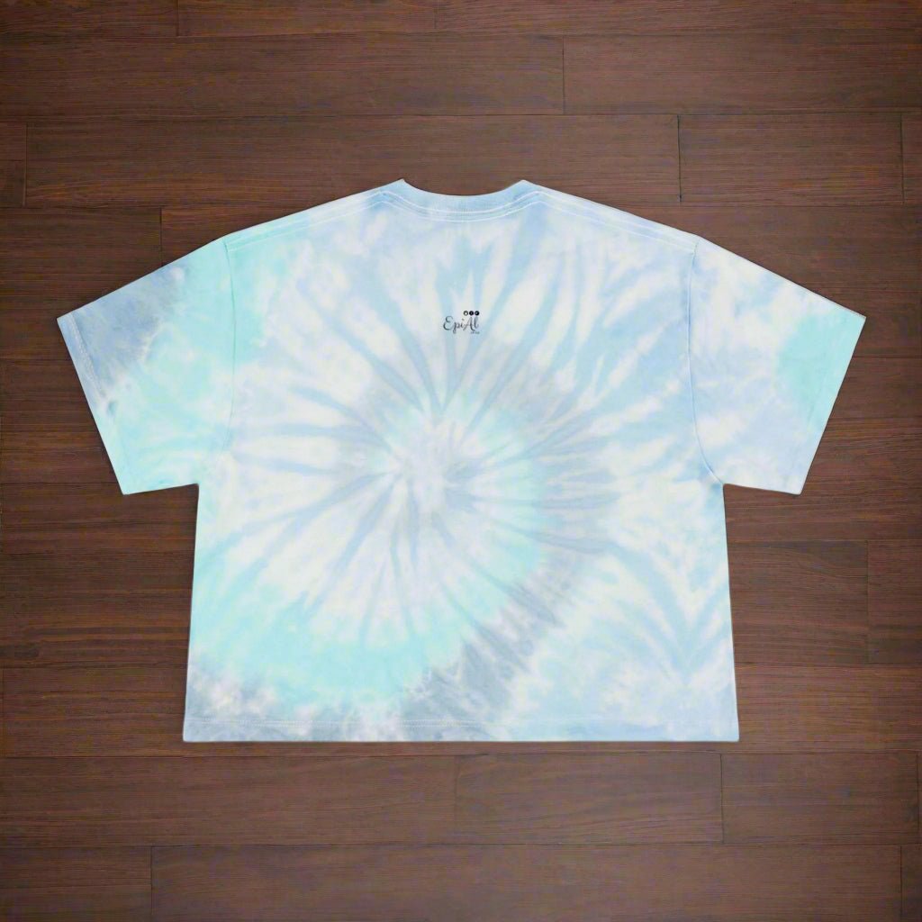 Women's Purple Ribbon Tie - Dye Crop Tee for Epilepsy Awareness - Clothing, T-shirts, Crop - EpiAl's Shop