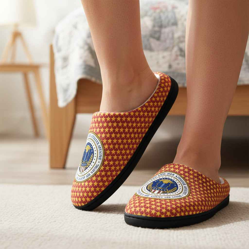 Women's U.S. Bureau of Sock & Slipper Affairs Slippers – Faux Seal House Shoes - Shoes. Slippers - EpiAl's Shop