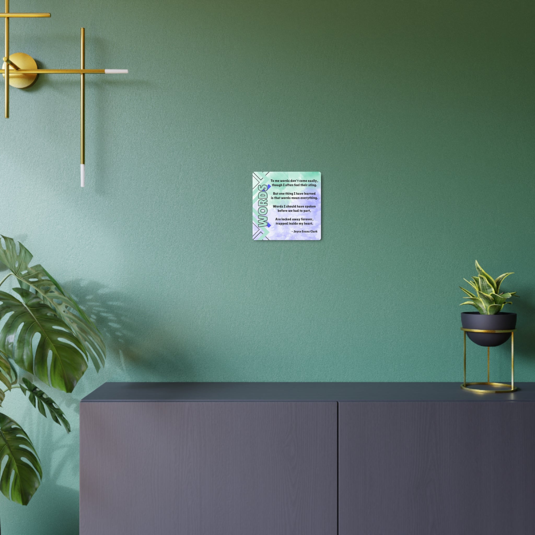 Words Poetry Metal Wall Art Sign, by JEC - Decor, Home, Artwork - EpiAl's Shop