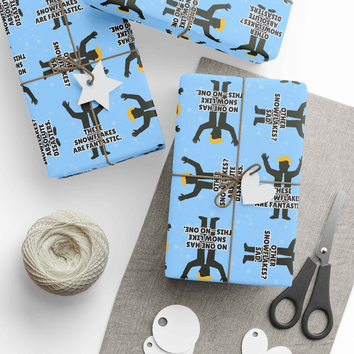 “World-Class Snowflakes” Political Parody Gift Wrap - Gift Wrap, Paper - EpiAl's Shop