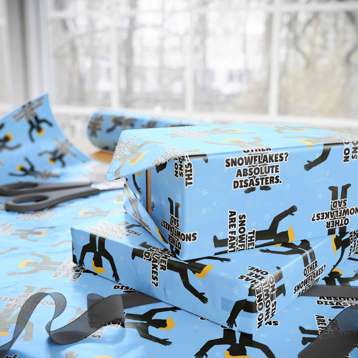 “World-Class Snowflakes” Political Parody Gift Wrap - Gift Wrap, Paper - EpiAl's Shop
