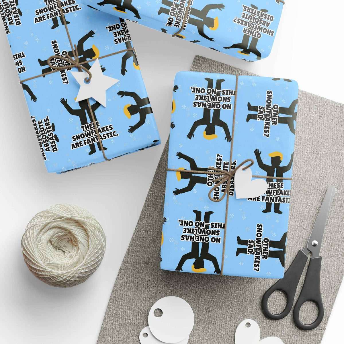 “World-Class Snowflakes” Political Parody Gift Wrap - Gift Wrap, Paper - EpiAl's Shop