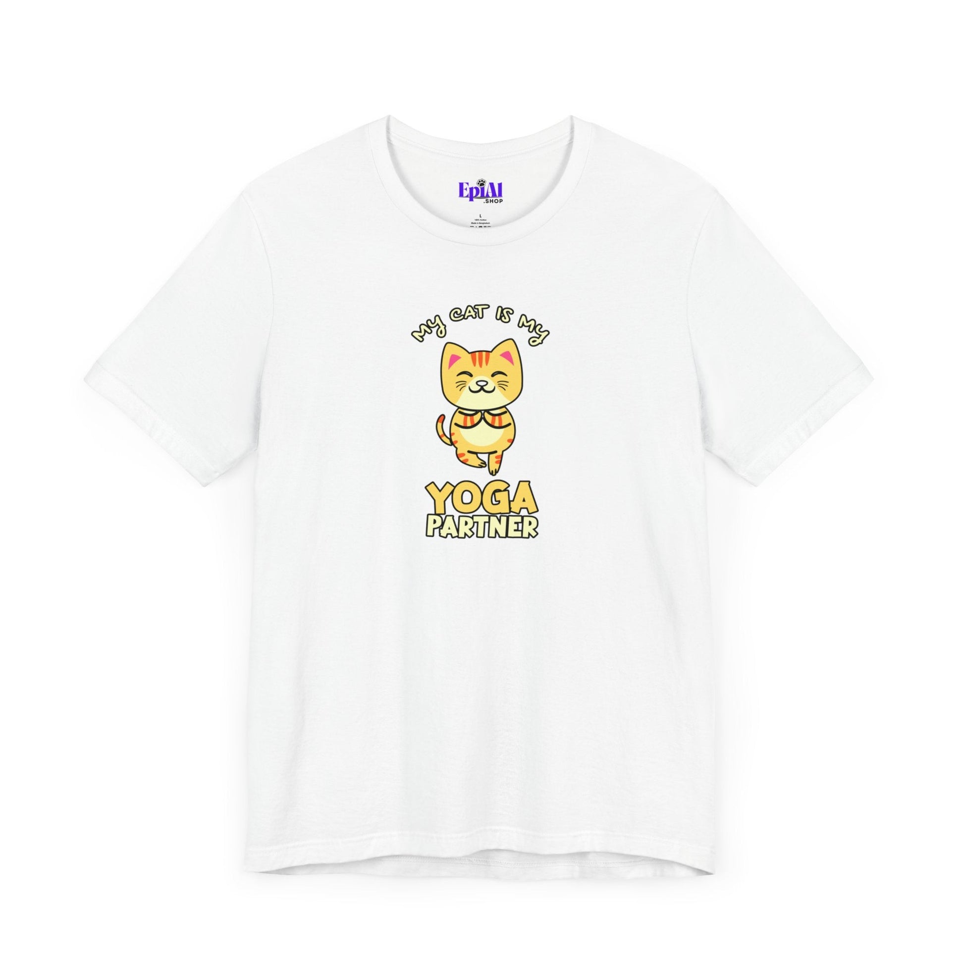 Yoga Cat Unisex Jersey Short Sleeve Tee - T - Shirt - Epileptic Al’s Shop