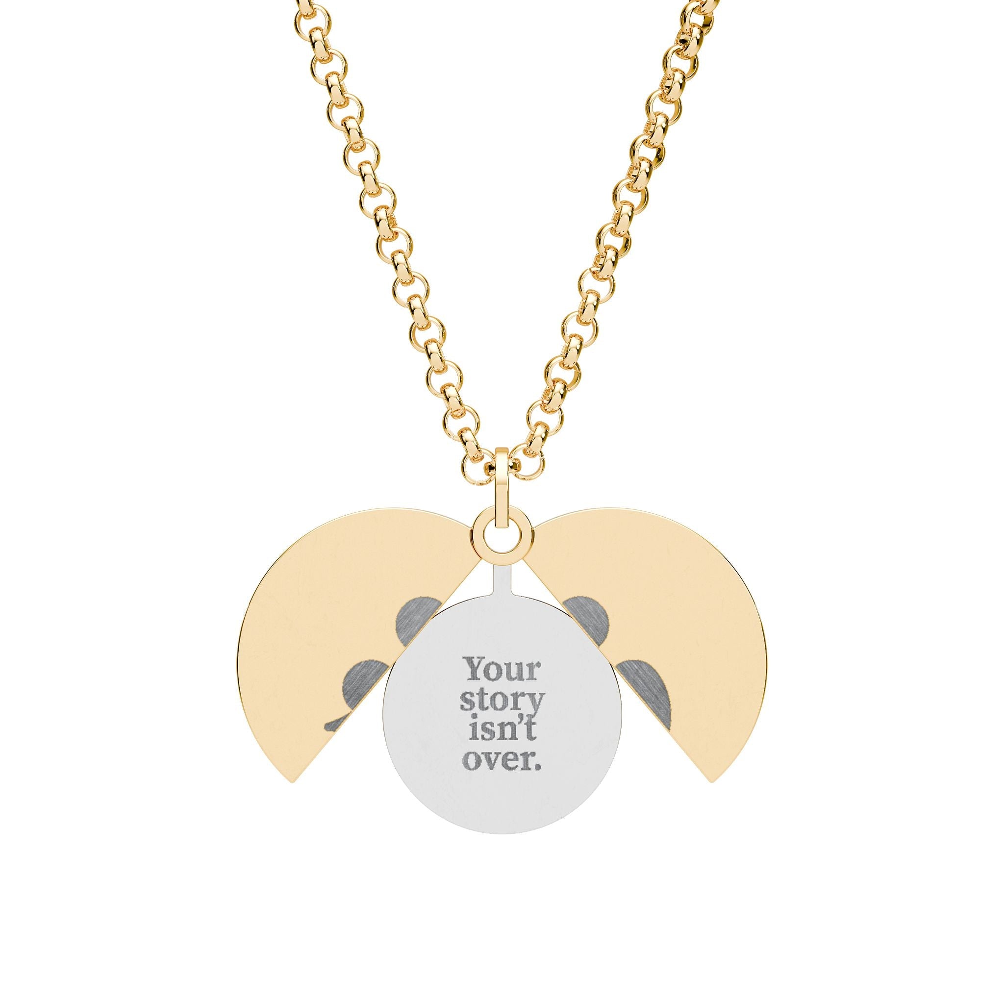 Your Story Isn’t Over Semicolon Hidden Message Necklace - Jewelry, Necklaces - EpiAl's Shop