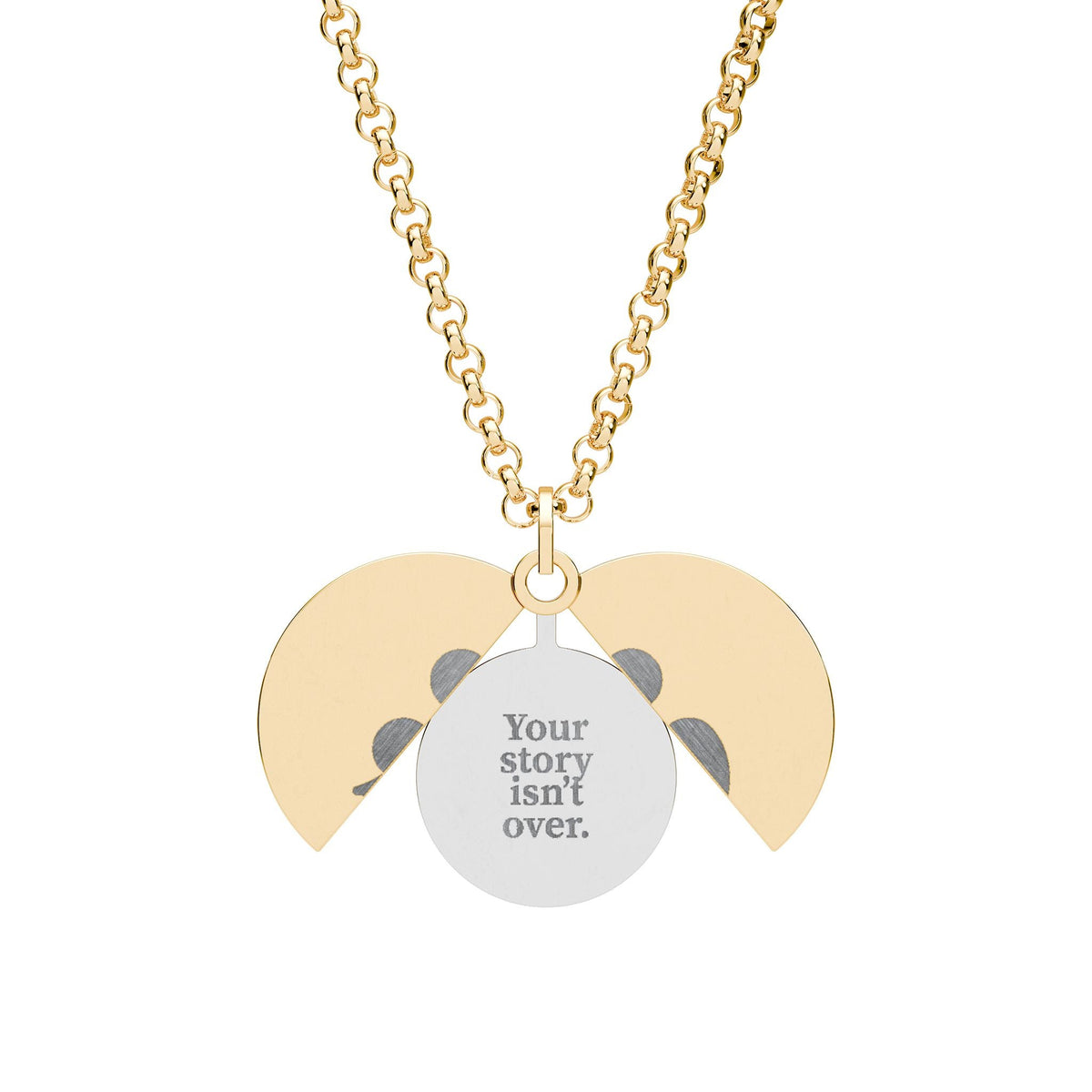 Your Story Isn’t Over Semicolon Hidden Message Necklace - Jewelry, Necklaces - EpiAl's Shop