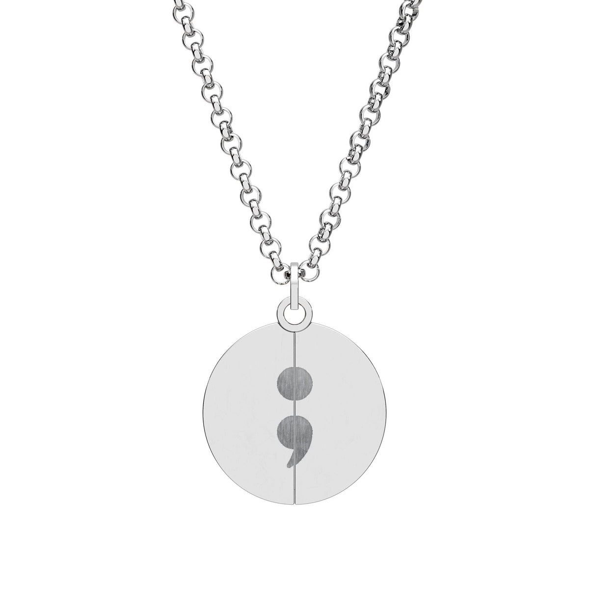 Your Story Isn’t Over Semicolon Hidden Message Necklace - Jewelry, Necklaces - EpiAl's Shop