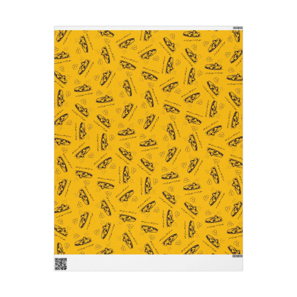 Zoomies Road Trip Cat Wrapping Paper – Golden Sketch Gift Wrap with Racing Cat Design - Gift Wrap, Paper - EpiAl's Shop